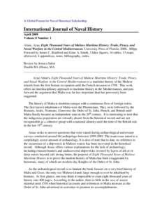 A Global Forum for Naval Historical Scholarship