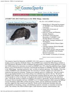 Antarctic Meteorites - PSRD | A CosmoSparks report