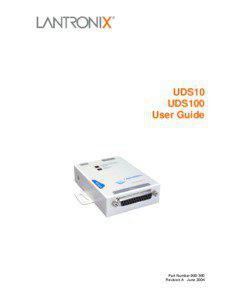 UDS10 and UDS100 User Guide