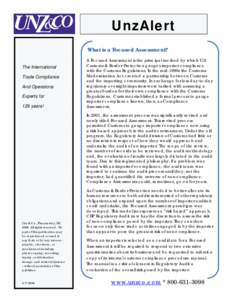 Microsoft Word - White Paper US Customs pg 1