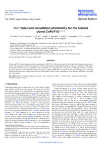 VLT transit and occultation photometry for the bloated  planet CoRoT-1b