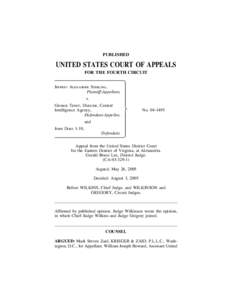 PUBLISHED  UNITED STATES COURT OF APPEALS FOR THE FOURTH CIRCUIT JEFFREY ALEXANDER STERLING, Plaintiff-Appellant,