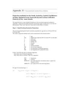 Microsoft Word - Appendix II - SA.Projection Methods.doc