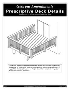 Fairfax County Typical Deck Details