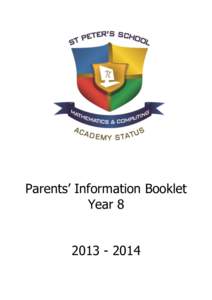 Parents’ Information Booklet Year[removed] CONTENTS