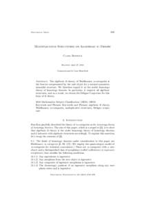 859  Documenta Math. Multiplicative Structures on Algebraic K -Theory Clark Barwick