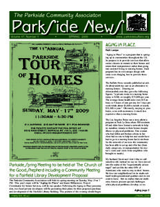 The Parkside Community Associaton  ParkSide NewS Volume 47, Number 1
