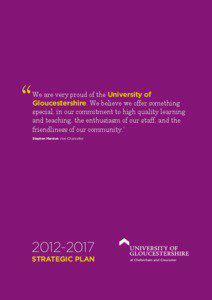 ‘‘  We are very proud of the University of