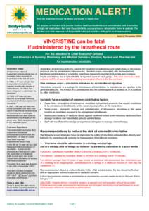 Microsoft Word - vincristine alert - FINAL 16 Dec 2005.DOC
