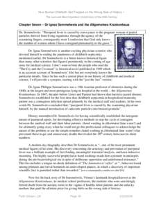 Chapter Seven ~ Dr Ignaz Semmelweis and the Allgemeines Krankenhaus