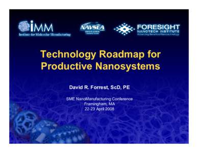Technology Roadmap for Productive Nanosystems