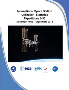 International Space Station Utilization Statistics Expeditions 0-32 December 1998 – September 2012  Number of Investigations Performed on the International Space Station