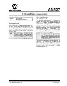 AN527 Software Stack Management Author: