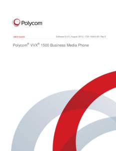 Polycom VVX 1500 Buisness Media Phone