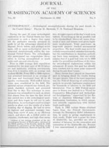 JOURNAL  OF THE WASHINGTON ACADEMYOF SCIENCES