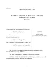 FiledCERTIFIED FOR PUBLICATION IN THE COURT OF APPEAL OF THE STATE OF CALIFORNIA THIRD APPELLATE DISTRICT