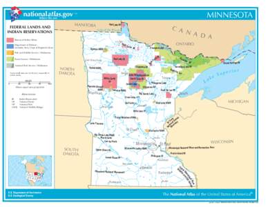 nationalatlas.gov Where We Are FEDERAL LANDS AND INDIAN RESERVATIONS  MINNESOTA