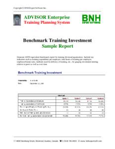 Microsoft Word - Benchmark Training Investment Report.docx