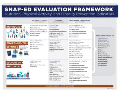 SNAP-ED EVALUATION FRAMEWORK  Nutrition, Physical Activity, and Obesity Prevention Indicators INDIVIDUAL