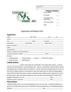 Centaur Stride-REGISTRATION FORM page 1