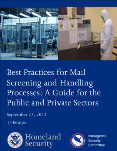 Best Practices for Mail Screening and Handling Processes: A Guide for the Public and Private Sectors