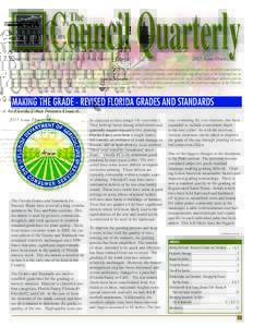 Council Quarterly The Quarterly Newsletter of the Florida Urban Forestry Council			  2015 Issue Three