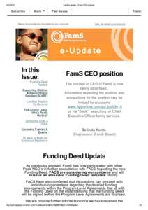 [removed]FamS e-update - FamS CEO position Subscribe