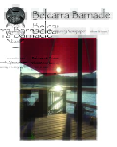 Belcarra Barnacle September 2017 Belcarra’s Community Newspaper  Volume 38 Issue 7
