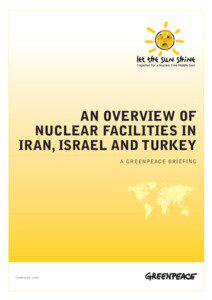 AN OVERVIEW OF NUCLEAR FACILITIES IN IRAN, ISRAEL AND TURKEY