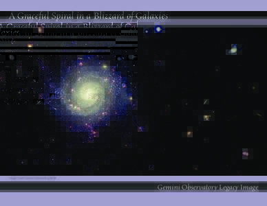 Extragalactic astronomy / Physical cosmology / Astronomy / Galaxy / Spiral galaxy / Barred spiral galaxy / Gemini Observatory / Local Group / Interacting galaxies