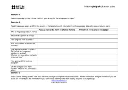    TeachingEnglish | Lesson plans       