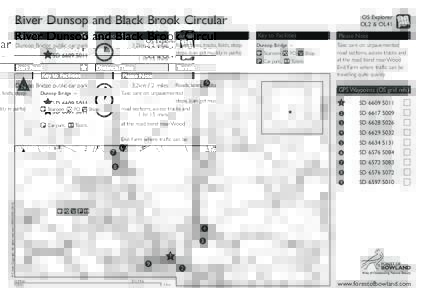 River Dunsop and Black Brook Circular Start Point Distance/ Time  Dunsop Bridge public car park