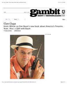 Politics / Military technology / Sports / Gun politics / Firearms / Licenses / United States firearms law / Gambit / National Rifle Association / Gun control / Overview of gun laws by nation / Concealed carry in the United States