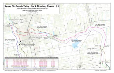 Lower Rio Grande Valley - North Floodway Phases I & II International Boundary and Water Commission Lower Rio Grande Flood Control System Levee Improvements Revised 17 June 2014