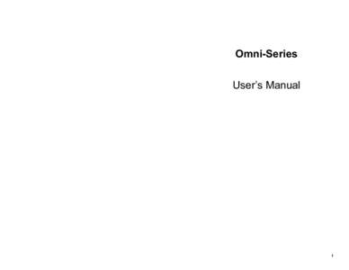 Omni-Series User’s Manual i  Copyright  [removed]XLink Technology, Inc.