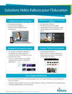 Video Solution for Education Use Cases - French