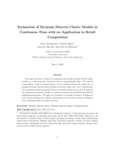 Estimation of Dynamic Discrete Choice Models in Continuous Time with an Application to Retail Competition