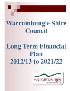 Warrumbungle Shire Council – Long Term Financial Plan