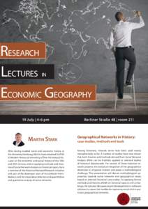 Research Lectures Economic Geography in  19 July | 4-6 pm