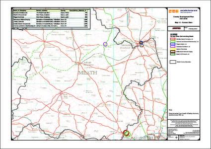 County Development PlanMapSeveso Sites Date:  17th Dec 2012