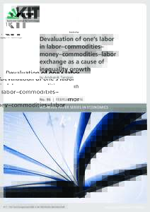 Devaluation of one’s labor in labor–commodities– money–commodities–labor exchange as a cause of inequality growth by Andranik Tangian