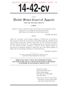 Amicus Brief, Senators Wyden, Udall and Heinrich (ACLU v. Clapper).pdf