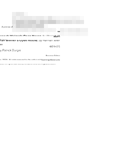 A preview of  Hannah Weiner’s Open House, by Hannah Weiner edited by Patrick Durgin (Kenning Editions, All rights reserved by the author and Kenningeditions.com