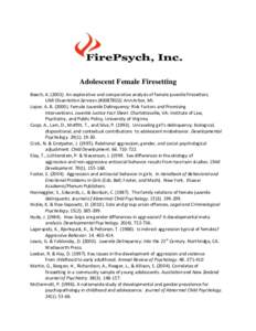Behavior / Psychiatry / Psychology / Abnormal psychology / Psychopathy / Psychiatric diagnosis / Criminology / Crime / Conduct disorder / Juvenile delinquency / Aggression / Relational aggression
