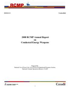 [removed]Unclassified 2008 RCMP Annual Report on