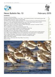 Sbs TF News Bull. No. 13, Feb 2015	  1 