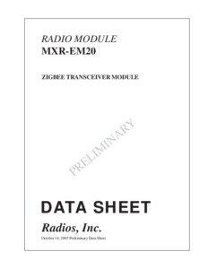 RADIO MODULE MXR-EM20 ZIGBEE TRANSCEIVER MODULE