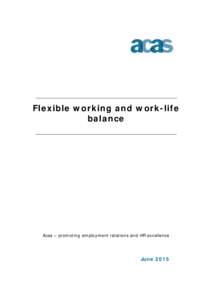 Flexible working and work-life balance