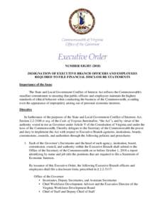 Microsoft Word - EO 8 Designation Of Executive Branch Officers And Employees Required To File Financial Disclosure Statements.d