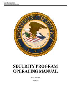 Security Program Operating Manual